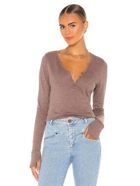 Michael Lauren Tahoe Tee in Brown